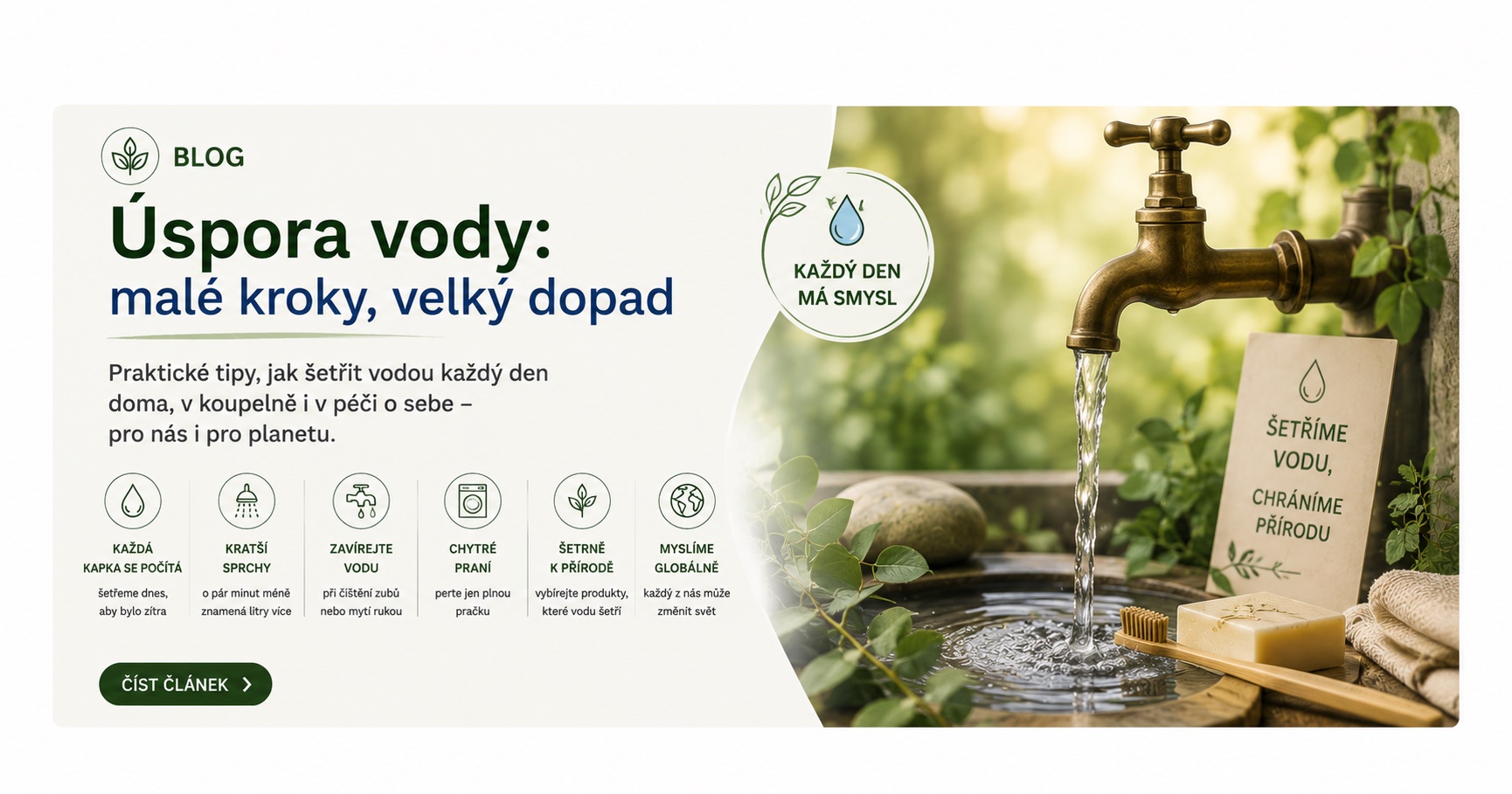 Jak ušetřit tisíce litrů vody doma ročně: praktický průvodce produkty a návyky, které skutečně fungují