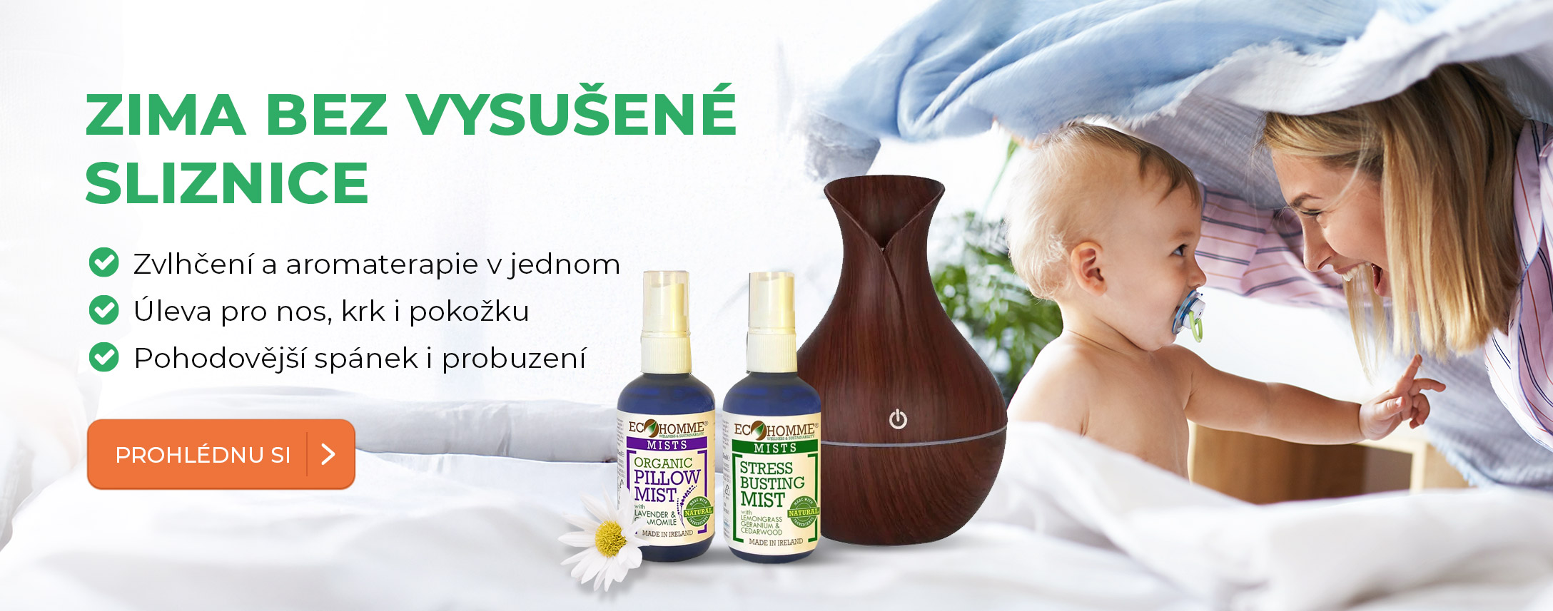 Vysušená sliznice difuzéry pro děti