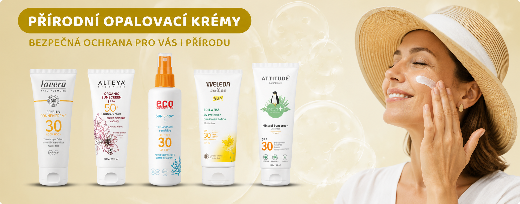 Přírodní opalovací krémy