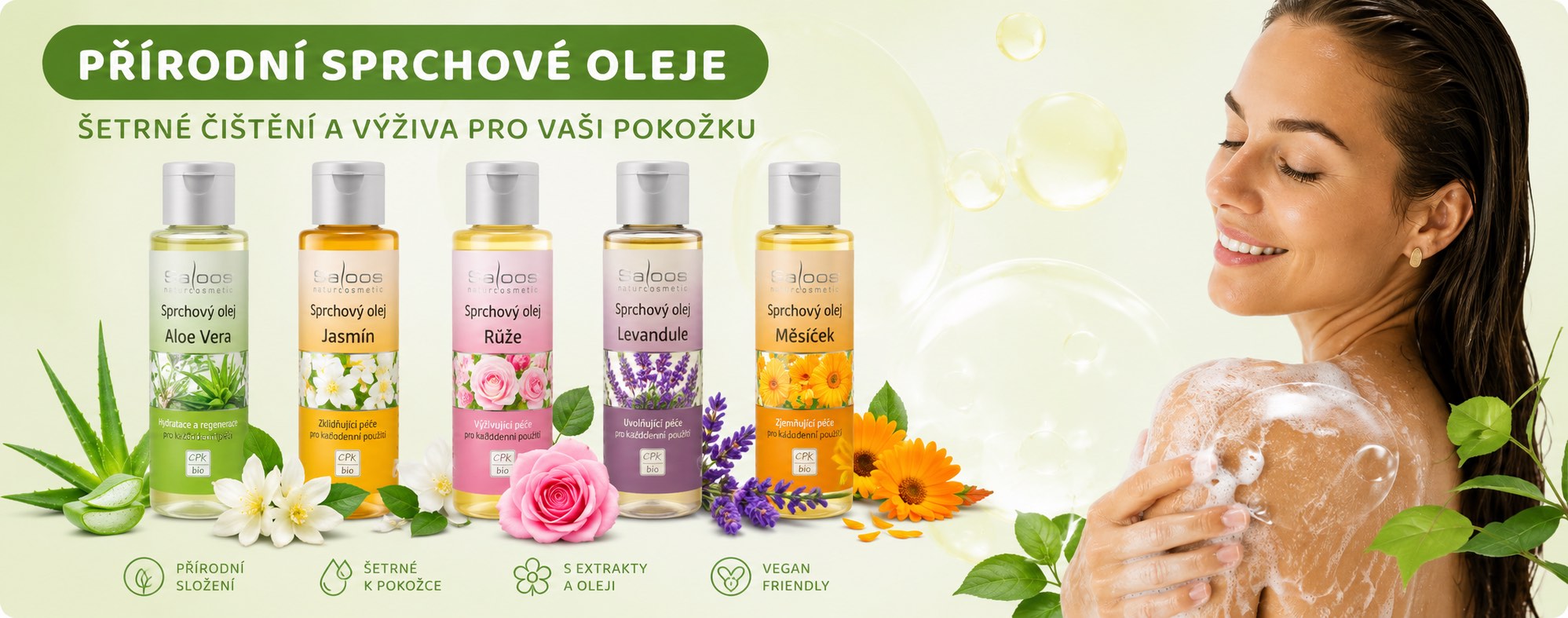 Sprchové oleje pro krásnou pokožku