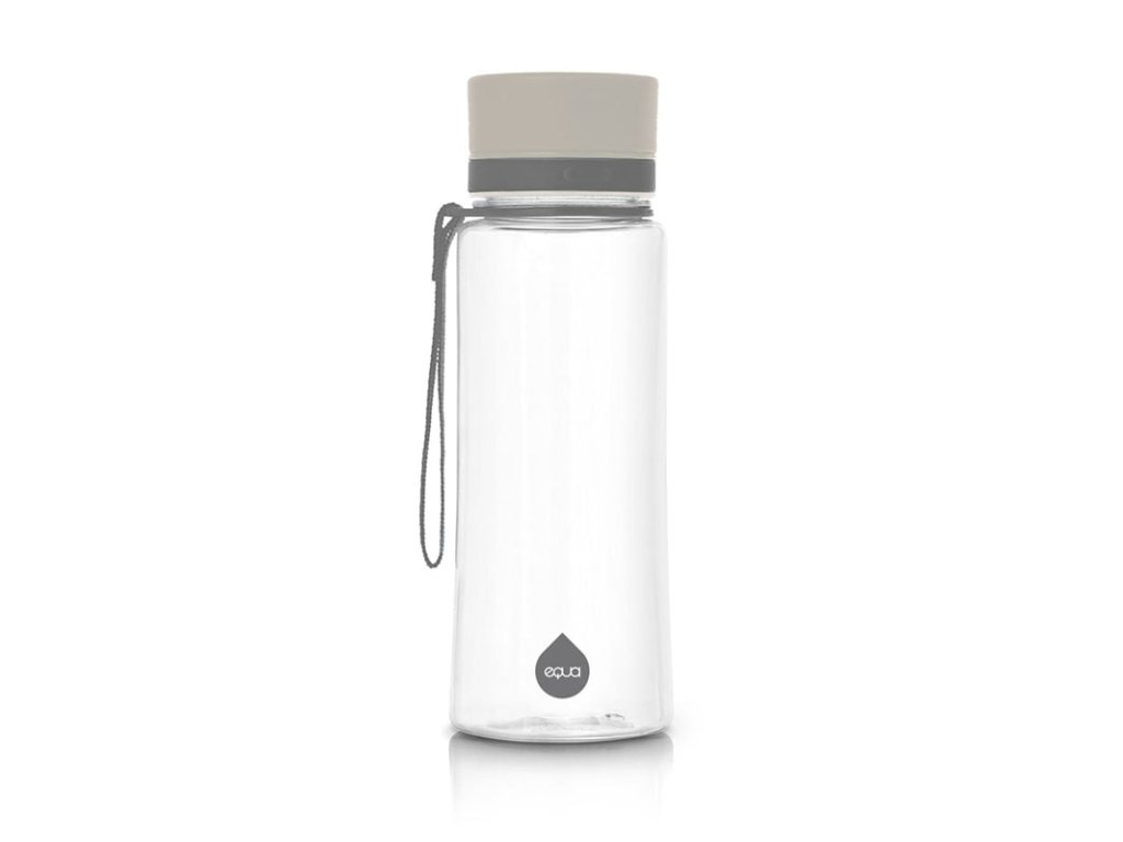 Plastová BPA free lahev z tritanu EQUA Plain Grey 600 ml