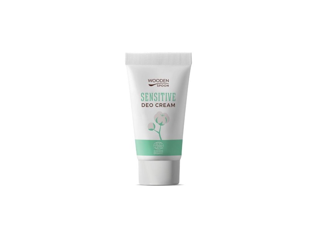 Wooden Spoon Organický krémový deodorant Sensitive s inovativním aplikátorem, 40 ml