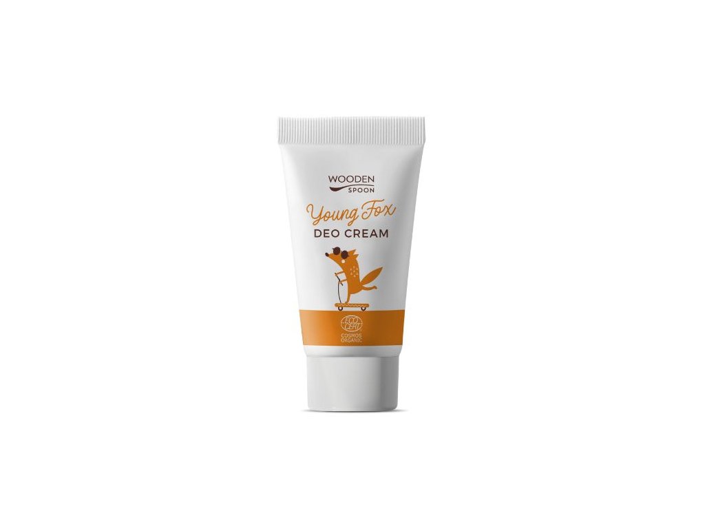 Wooden Spoon Organický krémový deodorant Young fox s inovativním aplikátorem, 40 ml