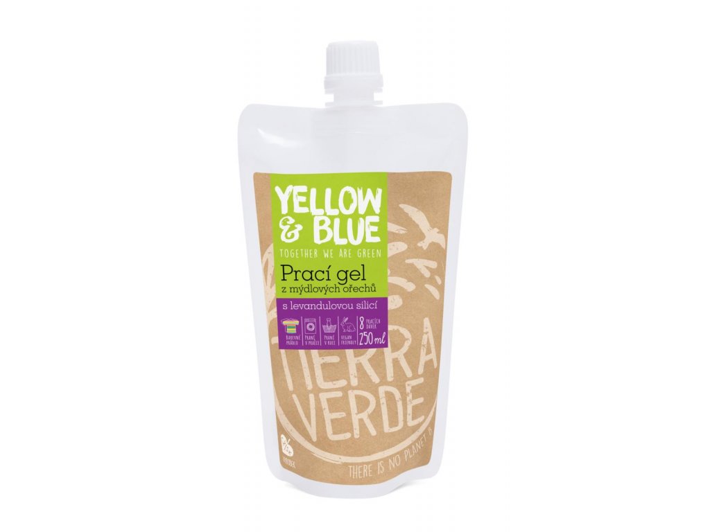 Tierra Verde – Prací gel levandule (Yellow & Blue), 250 ml