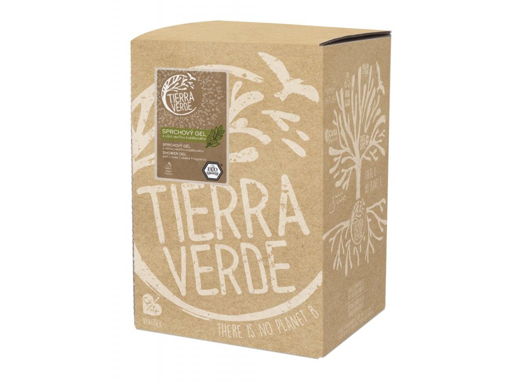 Tierra Verde – Sprchový gel s vůní vavřínu kubébového, 5 l