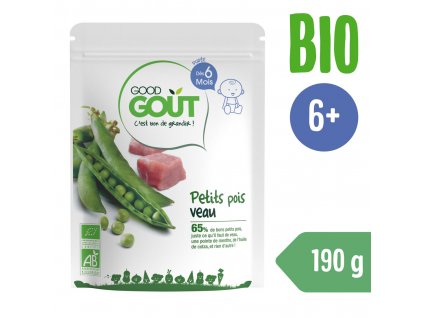 Good Gout BIO Hrášek s telecím masem (190 g)