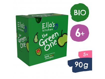 Ella's Kitchen BIO GREEN ONE Kiwi s jablkem a banánem (5x90 g)