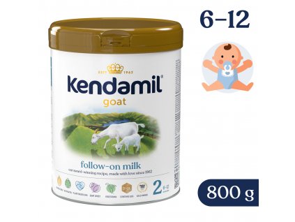 Pokračovací kozí mléko 2 DHA+ Kendamil 800g