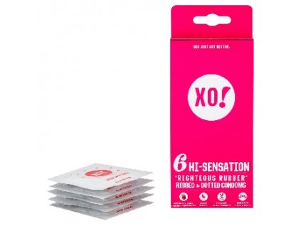 XO Kondom z přírodního latexu Hi Sensation 6 ks