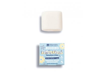 laSaponaria Tuhý deodorant Cotton Cloud BIO- bez parfemace a jedlé sody, 40 g