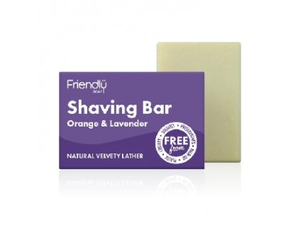 Friendly Soap přírodní mýdlo na holení pomeranč a levandule, 95g