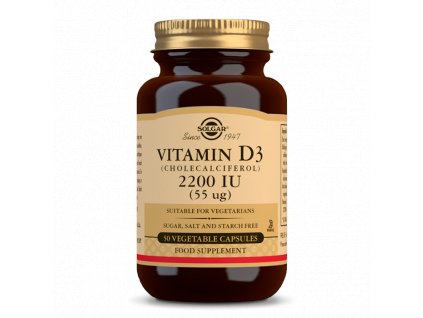 Solgar Vitamín D3 2200 IU, 50 kapslí