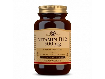 Solgar Vitamín B12 500 mg, 50 kapslí