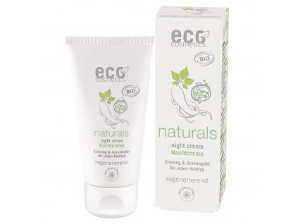 Eco Cosmetics Noční krém BIO - s granátovým jablkem a ženšenem, 50 ml
