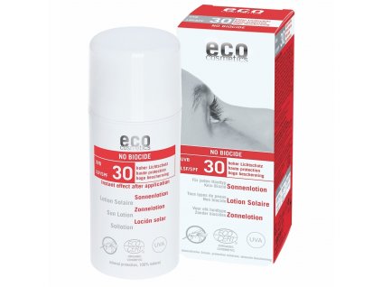 Eco Cosmetics Ochranný opalovací krém SPF 30 BIO - nevoní bodavému hmyzu, 100 ml