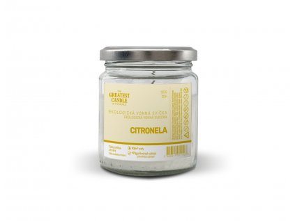 The Greatest Candle Zero-waste svíčka ve skle- citronela, 120 g