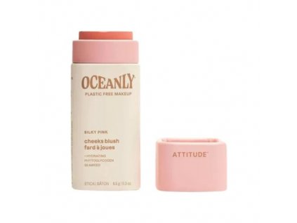 ATTITUDE Tuhá krémová tvářenka Oceanly – Silky Pink, 8,5g