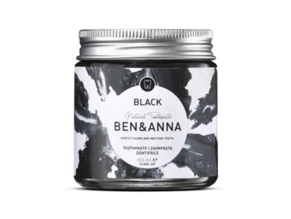 Ben & Anna Zubní pasta pro bělení zubů s aktivním uhlím - bez obsahu fluoridu, 100 ml