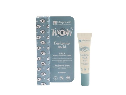 laSaponaria Konturovací oční krém 3v1 BIO- na vrásky, kruhy i pytle pod očima, 15 ml