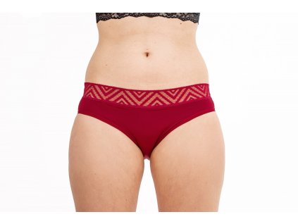 Pinke Welle Menstruační kalhotky "Moře" červené - silná menstruace XL