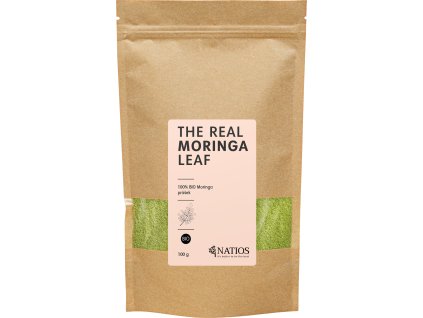 Natios Moringa Leaf prášek BIO, 100 g