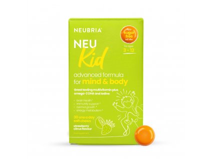 Neubria Neu Kid Multivitamin a Omega-3 pro děti, 30ks