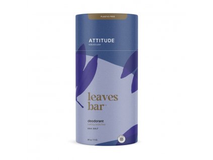 ATTITUDE Leaves bar Přírodní tuhý deodorant s vůní mořské soli, 85g