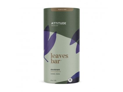 ATTITUDE Leaves bar Přírodní tuhý deodorant s vůní bylinek, 85g