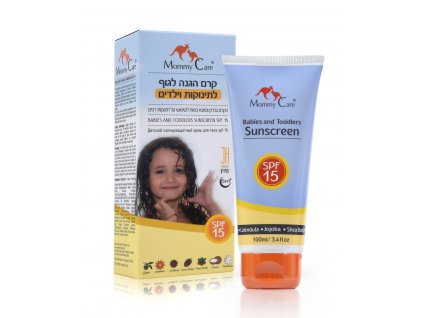 Mommy Care Minerální Opalovací krém pro Kojence a Děti SPF 15, 100 ml