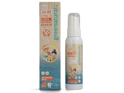 Greenatural Opalovací mléko pro děti ve spreji SPF 50+ 100 ml