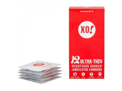 XO Kondom z přírodního latexu Ultra thin, 12 ks