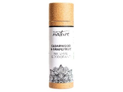 Your Nature Tuhý deodorant Cedrové dřevo a Grapefruit, 70 g