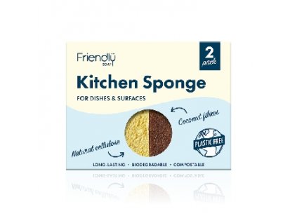 Friendly Soap přírodní mycí houbička na nádobí, 2 ks