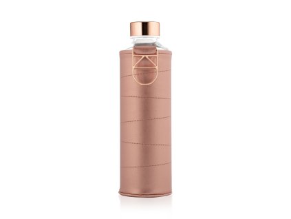 Skleněná lahev s obalem z umělé kůže EQUA Bronze 750 ml