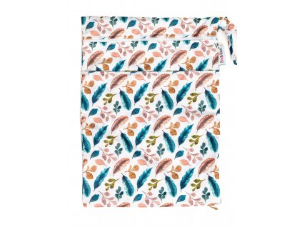 Bobánek Nepromokavá taška normal - Bílá pírka, 30x36cm