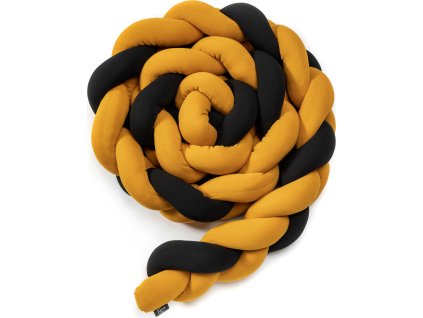 ESECO Pletený mantinel 180 cm Black + Mustard