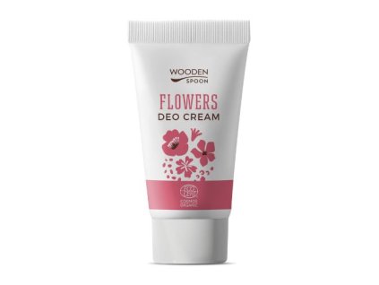 WoodeSpoon Organický krémový deodorant Flowers, 40 ml