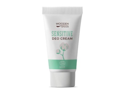 Wooden Spoon Organický krémový deodorant Sensitive s inovativním aplikátorem, 40 ml