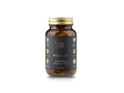 NaturLabs Zinek & Selen chelátové + Měď, 60 kapslí