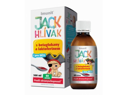 Imunit Hlíva JACK HLÍVÁK sirup glukany + laktoferin, 300ml