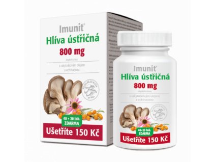 IMUNIT Hlíva ústřičná 800 mg s rakytníkem a echinaceou, 40+20 tobolek