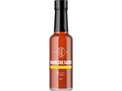 BrainMax Pure Barbecue omáčka, ananas a brusinky, 200 ml