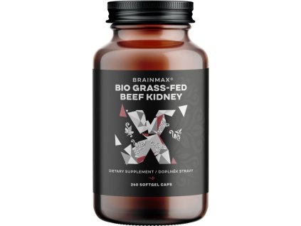BrainMax Grass-Fed Hovězí ledviny BIO, 240 kapslí