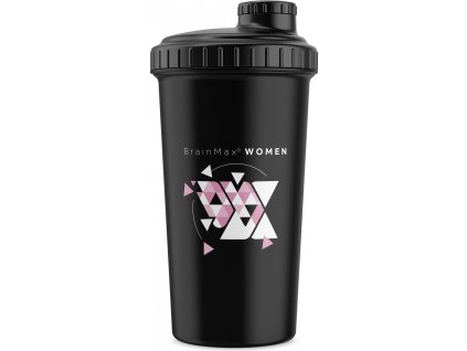 BrainMax Women plastový shaker (šejkr) černý, 700 ml