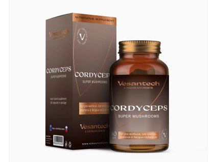 Vesantech Laboratories Cordyceps super mushrooms, 60 kapslí