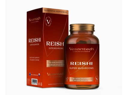 Vesantech Laboratories Reishi super mushrooms, 60 kapslí