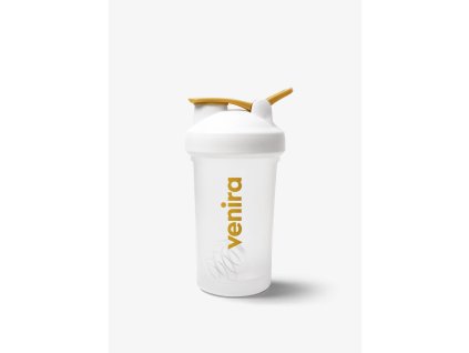 VENIRA shaker PRO s poutkem bílo-zlatý, 400 ml