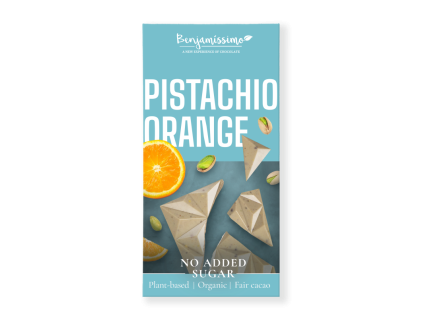 cokolada pistacie a pomeranc 70g benjamissimo bio