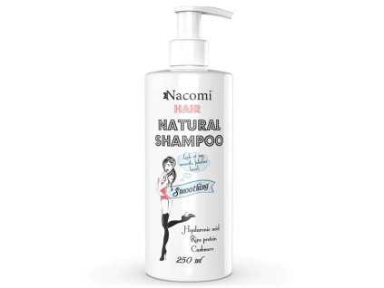 Nacomi Přírodní vyhlazující a hydratační šampon na vlasy, 250 ml