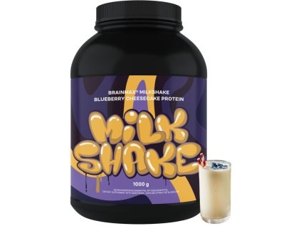 BrainMax Milkshake Protein, Borůvkový cheesecake,1000 g